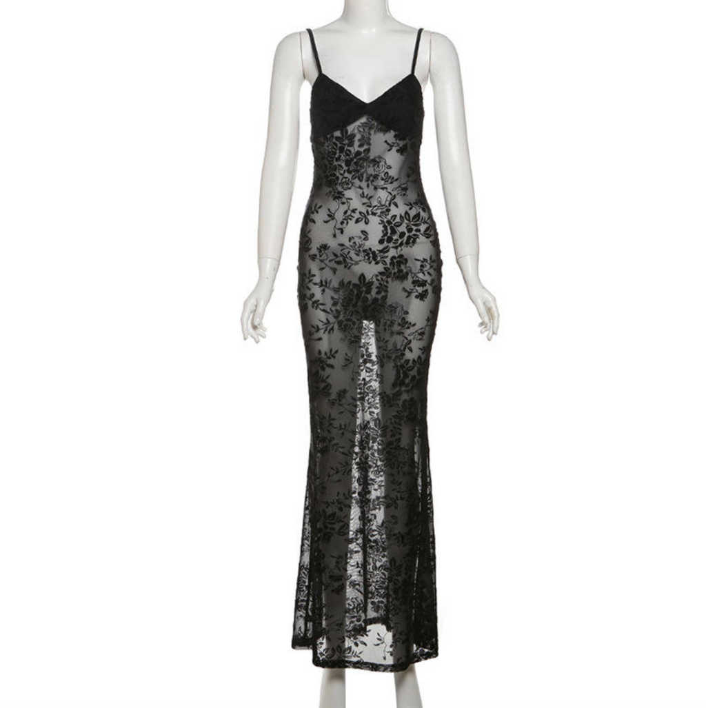 Women's Lace Sheer Dress